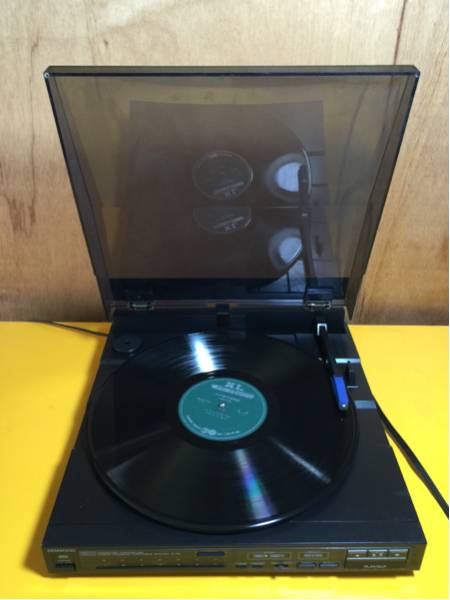 中古作動品 KENWOOD P-7G フルオートマチックターンテーブル