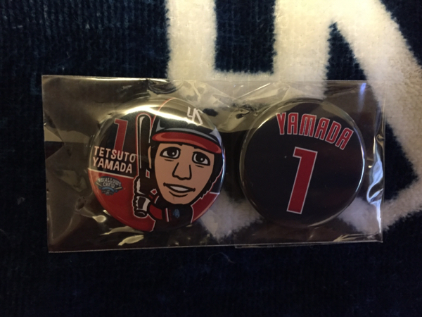 東京ヤクルトスワローズ 缶バッジ クルーver 山田哲人 スポーツ