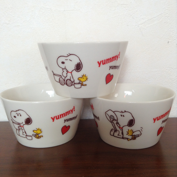 【ローソン限定・スヌーピー】シリアルマグ・3個セットLAWSON