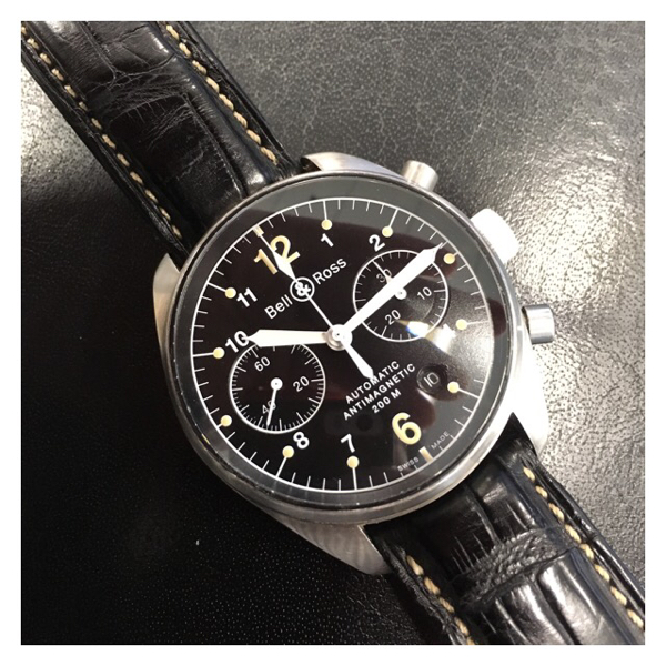 ベル&ロス BELL ROSS Vintage 126 クロノグラフ美品純正ベルト