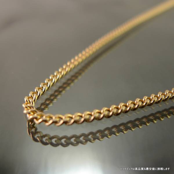 K18 4.3g 45cm 幅1.5mm 2面 喜平 ネックレス 18金 検定付 045 18金 