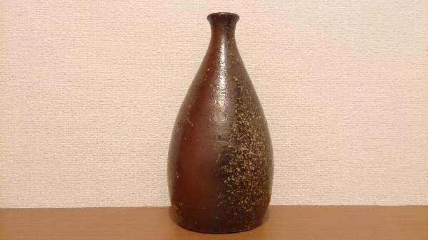 丹波コレクション③自然釉の美しい 古丹波 舟徳利 花瓶