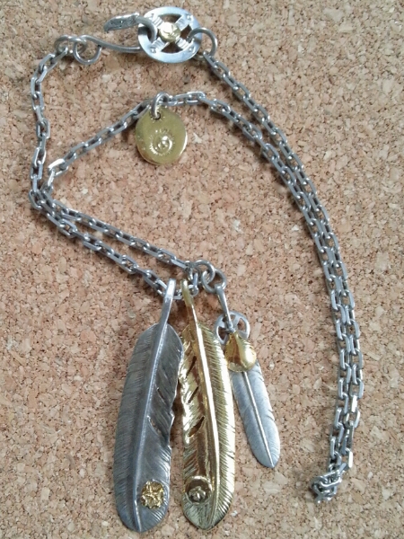 ゴローズ ローズメタル付き特大 金メタル付き全金フェザーセット