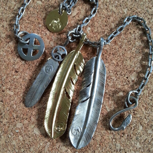 ゴローズ ローズメタル付き特大 金メタル付き全金フェザーセット