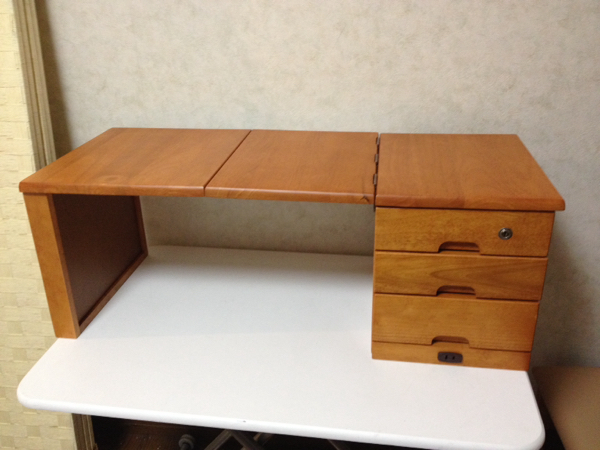 書道 机 NEW天然木ワンタッチ文机 幅96cm奥行45cm クロシオ new天然木