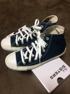 コンバース　新品　24.5　アースミュージック　ネイビー　