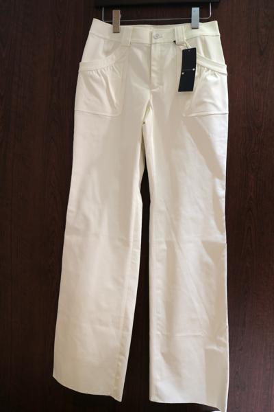 新品 BURBERRY GOLF パンツ 定価30，450円 ホワイト 白 綿 ポリ