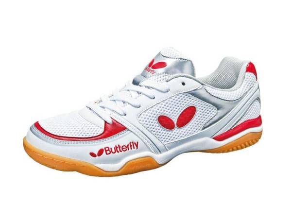 新品送料無料/バタフライ★ラジアルトライ/卓球シューズ/赤24cm