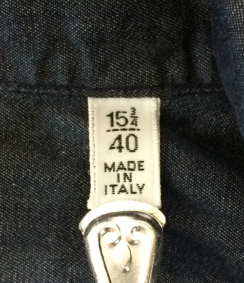 フィナモレ SIZE 15/40 シャツ FINAMORE