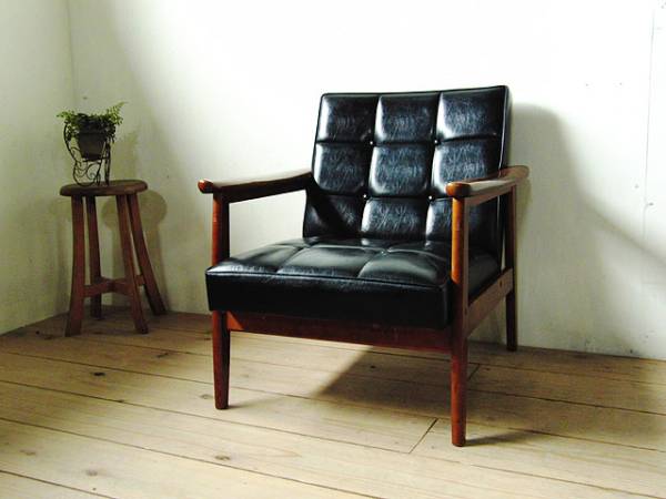 オールドカリモク■60'sヴィンテージ Kチェア 1シーター 希少 1P