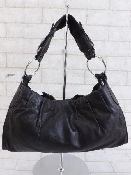 PRADA プラダ レザー ハンドバッグ 黒＊44868