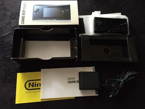 動作品 ゲームボーイミクロ本体 ブラック 箱説あり 任天堂（Nintendo
