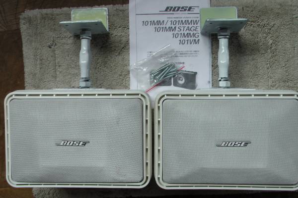 BOSE 101MMWスピーカー＋汎用天吊り金具☆音確認済/連番品です