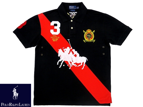 S1625★送料無料★POLO Ralph Lauren★レア柄鹿の子ポロシャツ M