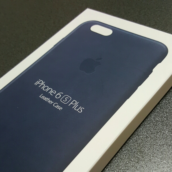 ★☆Apple純正 iPhone6s Plus レザーケース ブルー☆★