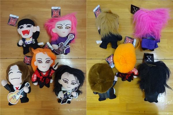X JAPAN ぬいぐるみセット 5体 / 使用感あり ジャパニーズポップス