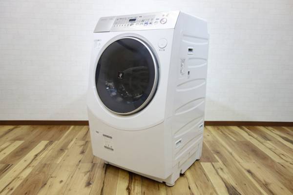 美品 SHARPドラム式洗濯乾燥機 10kg ES-V530 12年製 7252