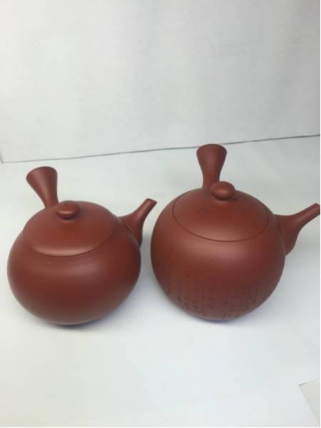 常滑焼 朱泥 丸型急須 山七