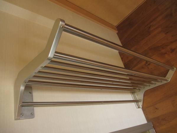 西鉄 電車 アルミ無垢×ステンレス 荷棚 美品 検) 網棚 JR 鉄道