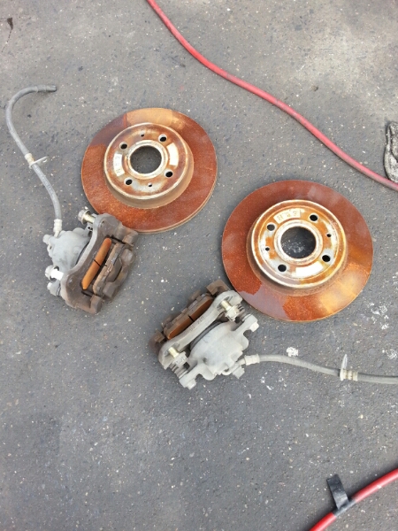 コペン L880k 純正ブレーキキャリパー ローター 売り切り！