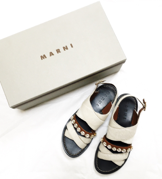 超美品15AWドゥロワー購入marniポニービシューサンダル36 drawer