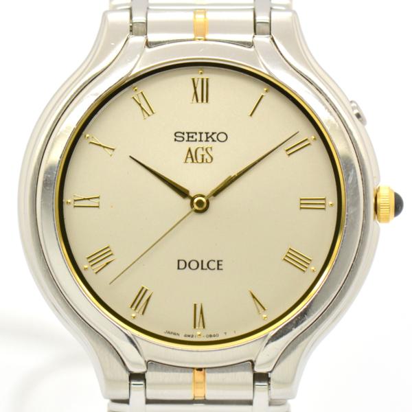 【本物保証】SEIKO セイコーの”ドルチェ”メンズ腕時計/1円～