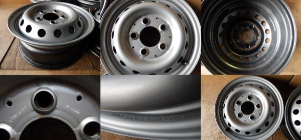 ベンツ純正 スチ-ル15×6.0JJ OFF+75 PCD120-5H ハブ径85 4本