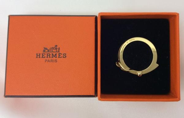 ◆3113美品 エルメス スカーフリング ベルトモチーフ