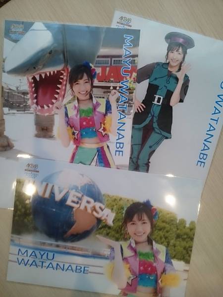 AKB48 USJ やり過ぎ!サマー A4 生写真 渡辺麻友 3種コンプ Yahoo