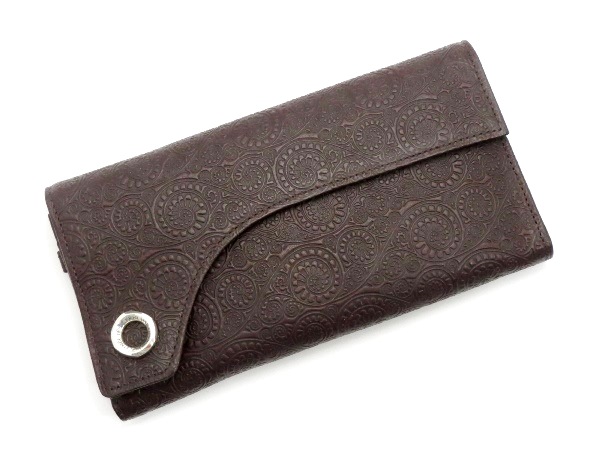 GARNI ガルニ Flap Vine Long Wallet 長財布 GL15007 茶 未使用(長財布 