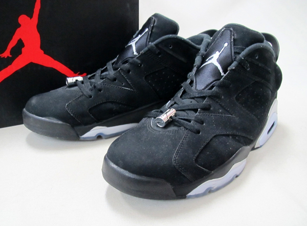 '15 NIKE AIR JORDAN 6 RETRO LOW 黒/銀 US12 ジョーダン8BS32