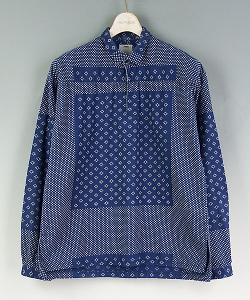 14ss visvim KERCHIEF DOTS TUNIC SHIRT 1 INDIGO