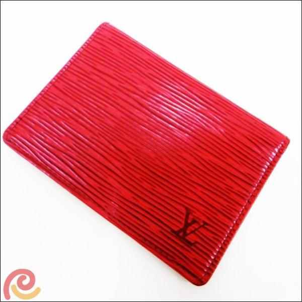 LOUIS VUITTON ルイヴィトン パスケース エピ レッド M63207