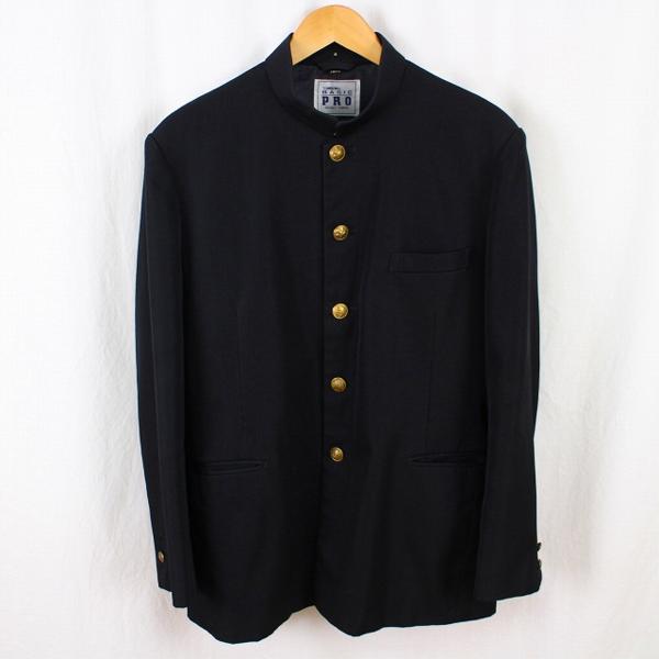 ☆C中古男子標準型学生服詰襟学ラン上着180A黒FMJ91