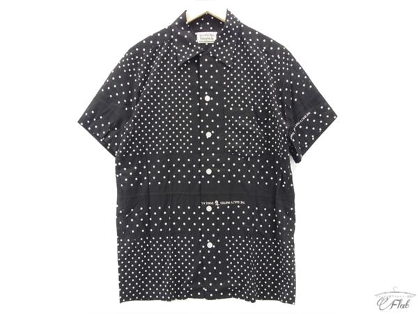 1円～◆ワコマリア 半袖ドット柄シャツ Ｍ◆美中古