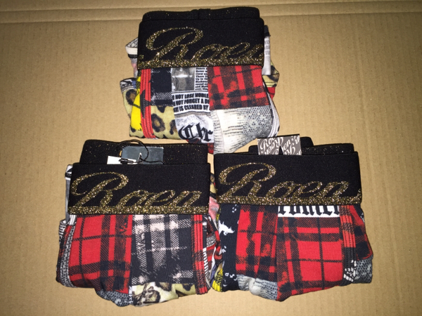 ロエン本物ボクサーパンツ新品メンズ46サイズS特別価格(3枚SET)