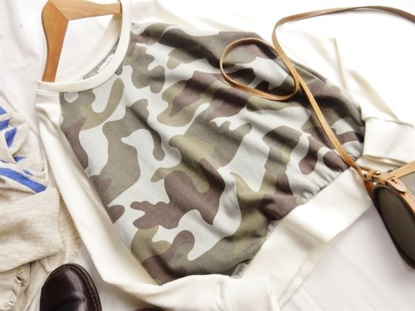 レプシィム LEPSIM 可愛いカモフラ柄スウェット♪