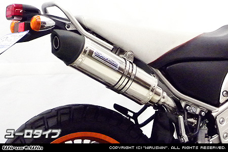WirusWin/YAMAHA トリッカー スリップオンマフラー ユーロ