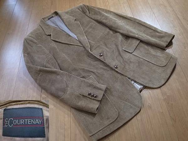 未使用品 ポーランド製 CC COURTENAY 肘革コーデュロイJKT 44L