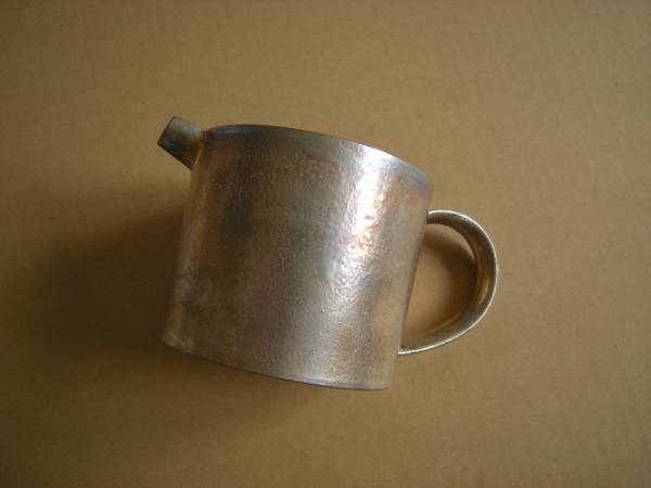 陶磁器 /宮田光義 銀彩 片口 持ち手 シルバー 谷井直人 中園義光