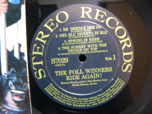 □激レア□美盤オリジ□BARNEY KESSEL□POLL WINNERS RIDE AGAIN