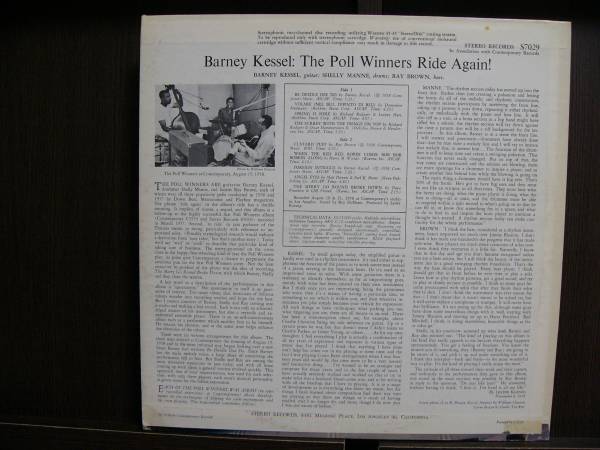 □激レア□美盤オリジ□BARNEY KESSEL□POLL WINNERS RIDE AGAIN