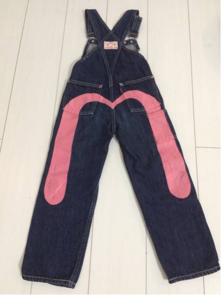 EVIS JEANS デニムオーバーオール EVISU 2026年最新Yahoo!オークション オーバーオールの中古品 -evis