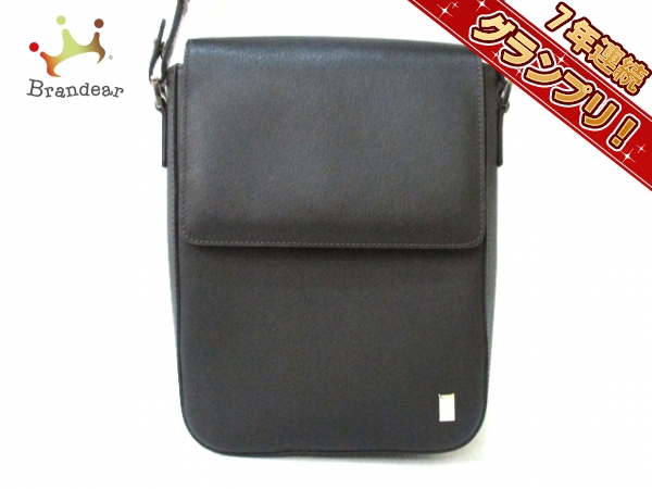 ダンヒル ショルダーバッグ 黒 レザー dunhill/ALFREDDUNHILL