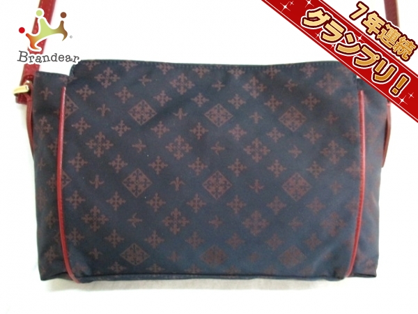 ラシット russet ショルダーバッグ ナイロン×レザー ダークグレー×グレー 新品同様 バッグ ショルダーバッグ ラシット russet レディース 斜め掛け |