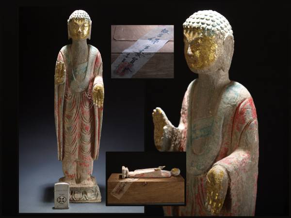 骨董市仕入　中国唐時代 国宝級天龍山石窟仏教美術※激安骨董品