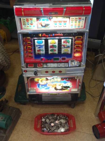 □T 名機 アルゼ クランキーコンテスト コイン付 パチスロ 4号機アルゼ