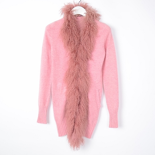 ヒステリックス 新品 ファー付き 長袖ロングカーディガン[DF619]
