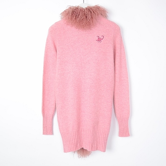 ヒステリックス 新品 ファー付き 長袖ロングカーディガン[DF619]