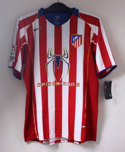 Madrid Torres Atletico #9 Retro Spiderman 2004⁄05 Away 0 Atlético